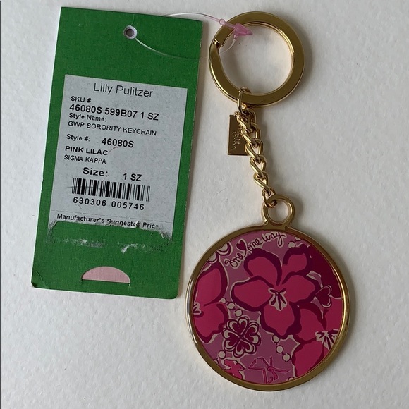 Lilly Pulitzer Keychain- Sorority Collection - Picture 2 of 9